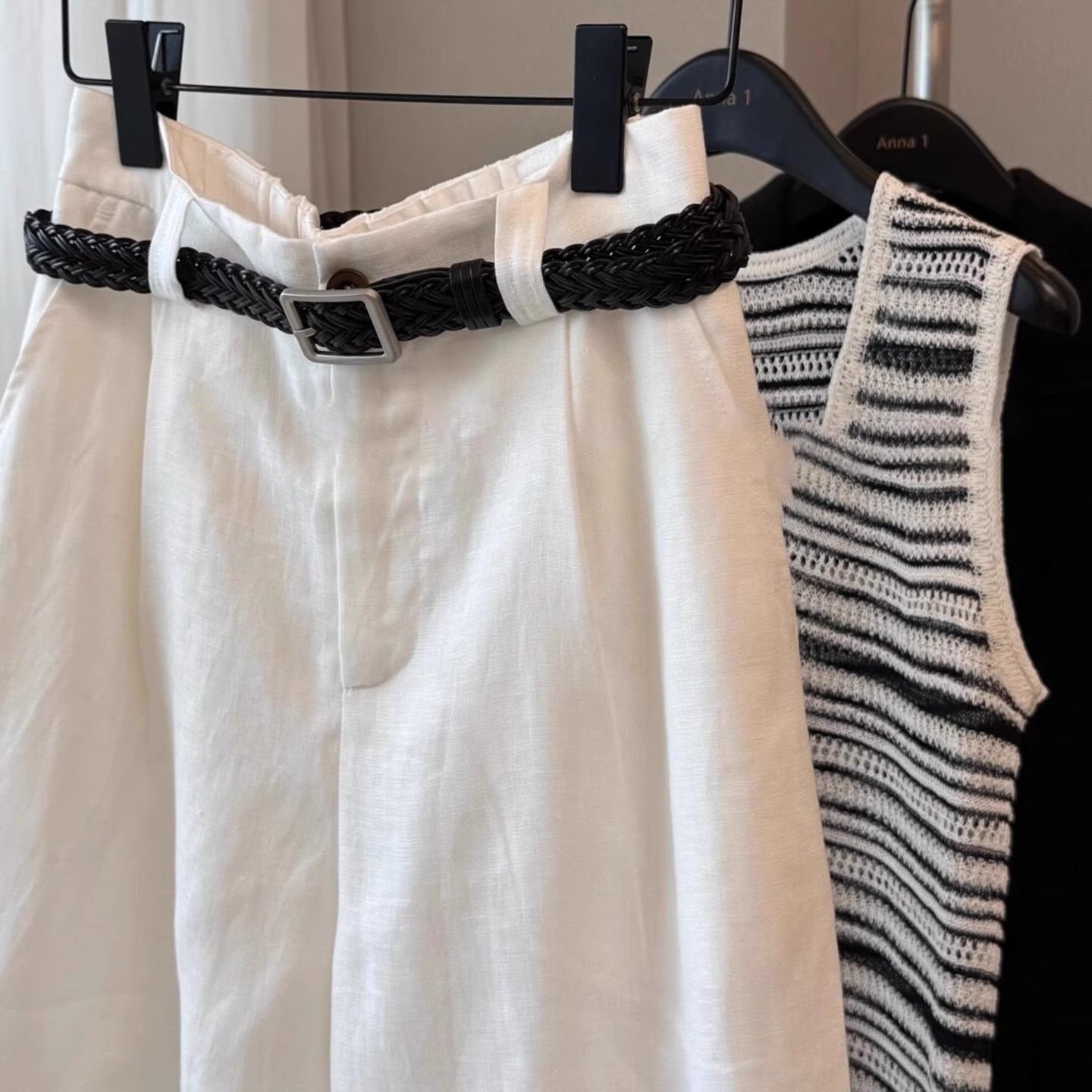 Vapetix S-4XL Women's Summer New Korean Style Linen Shorts, Large Size, Slimming Loose Casual Versatile Wide Leg - 图片 3