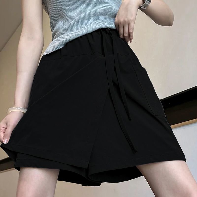 Vapetix S-4XL Sunscreen Quick-dry Wide-leg Shorts for Women, Summer Thin Loose Slimming Sports Pants Work Semi-sl – Bild 2