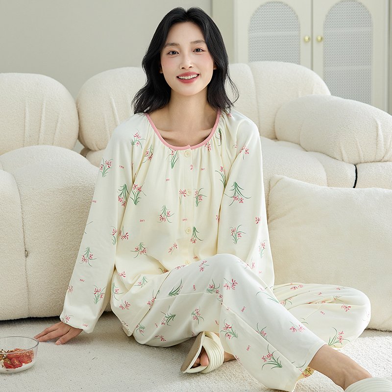 Vapetix M-XXL Spring and Autumn New Open-Front Cardigan 100% Cotton Long-Sleeve Women's Sweet Casual Homecoming S – Bild 4