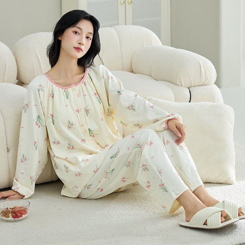 Vapetix M-XXL Spring and Autumn New Open-Front Cardigan 100% Cotton Long-Sleeve Women's Sweet Casual Homecoming S – Bild 5