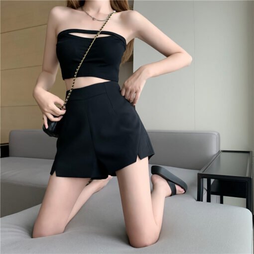 Vapetix S-5XL  Casual Trendy High-Waisted Slimming Wide Leg Shorts for Women - Spring and Autumn Season - 2023 New