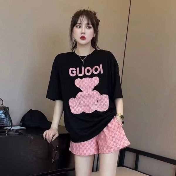 Vapetix M-XXXL Ladies' Summer Casual Sportswear Set Trendy and Stylish Short Shorts Two-Piece Outfit – Bild 2