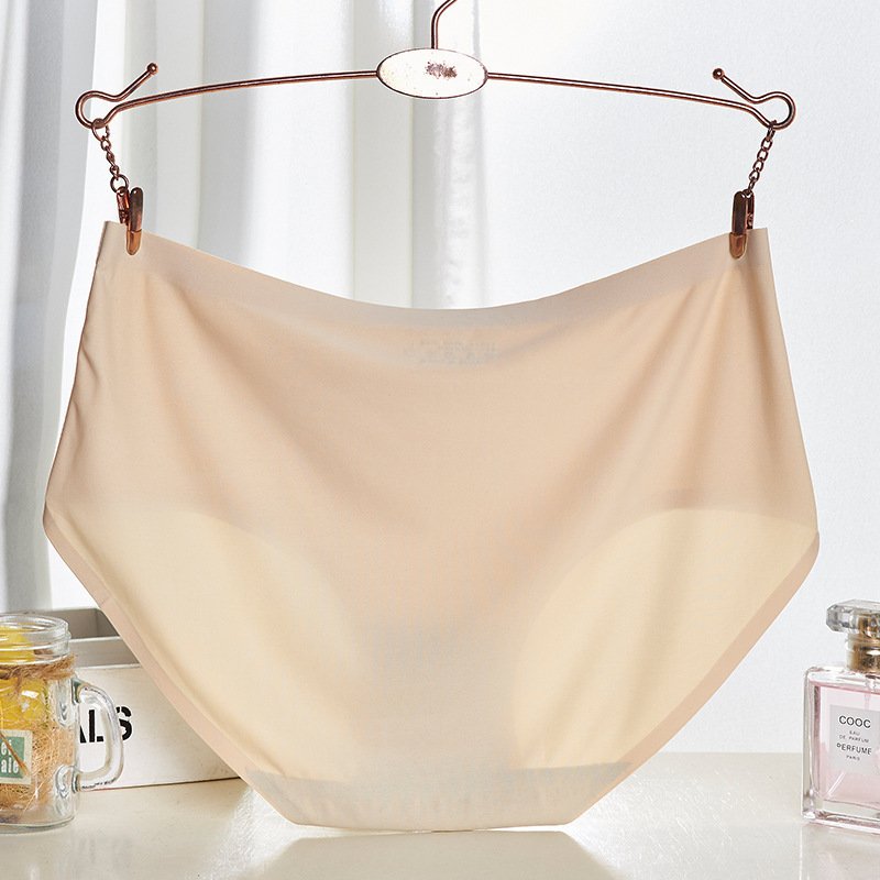 Vapetix M【40-45kg】-XXL【140-165 lbs】 Cross-border Amazon source summer thin women's ice silk seamless panties one-piece mid-low waist te