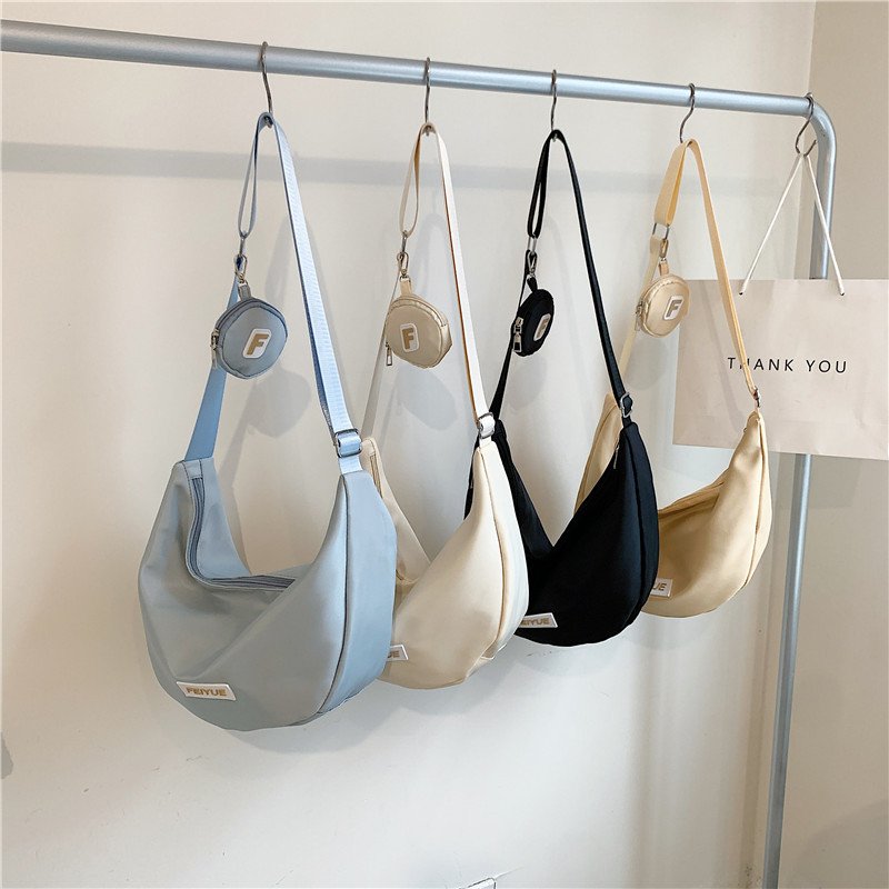 Vapetix Free Size-Free Size Korean-style large-capacity nylon single-shoulder bag, 2022 new design crossbody bag, underarm bag,