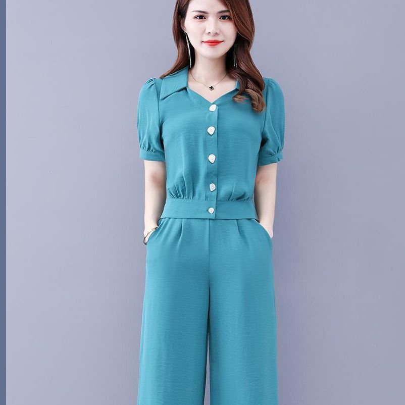 Vapetix M-4XL This year's popular women's summer fashion western temperament youthful goddess style two-piece set