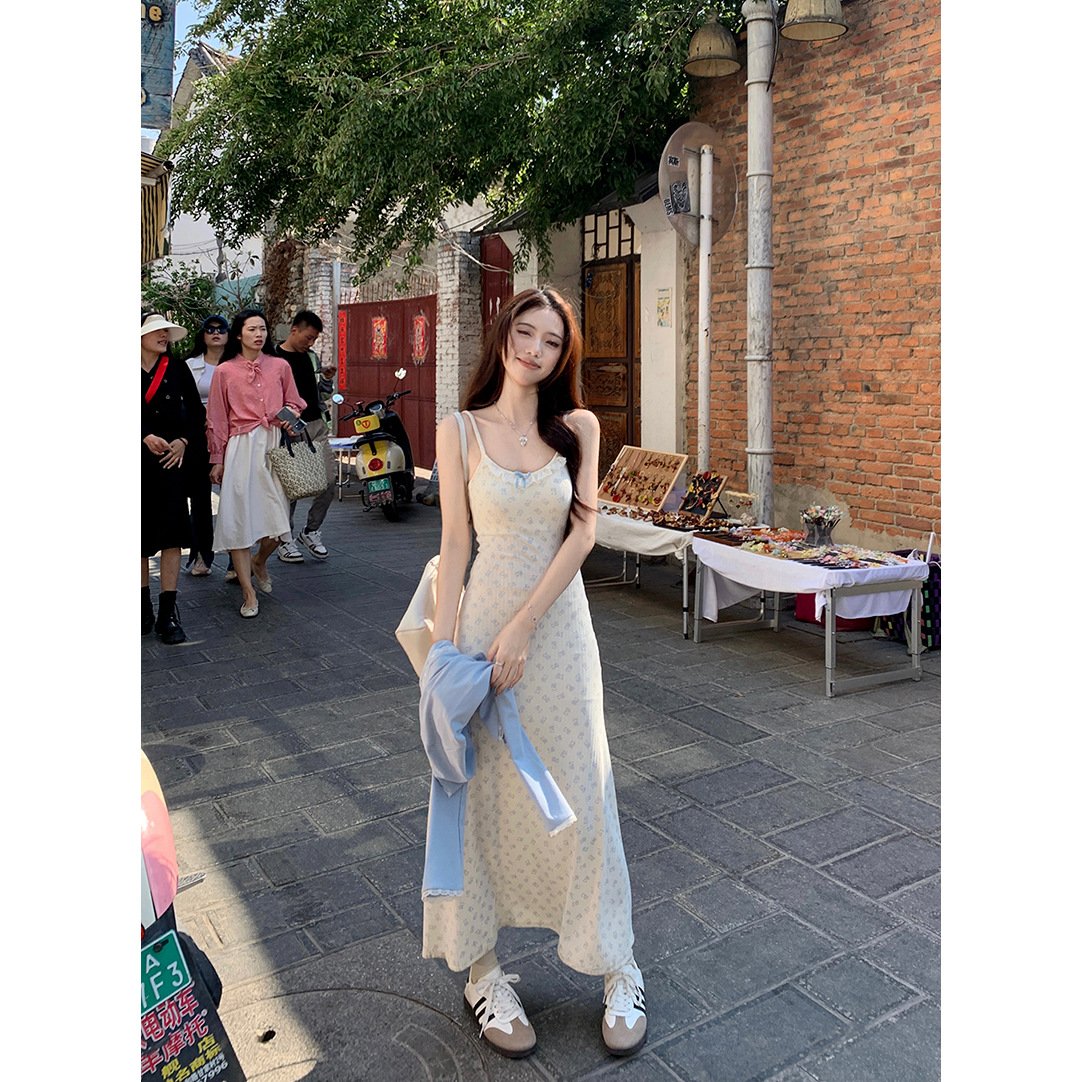 Vapetix S-XL French-inspired gentle-style waist-defined set: women's lace-trimmed patchwork coat with spring/sum