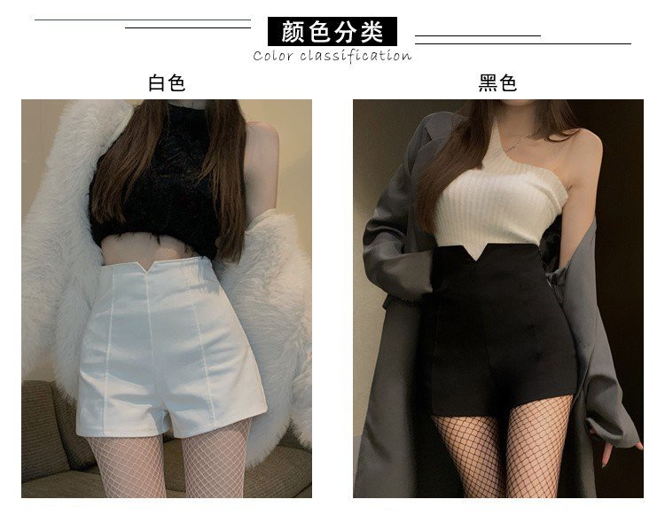 Vapetix ●XS size recommended 70-86 lbs●-●5XL recommended for 170-190 lbs● White Short Shorts Women 2024 Summer New Plus Size Wide Leg Pants High Waisted Outerwear Slimming A – Bild 2