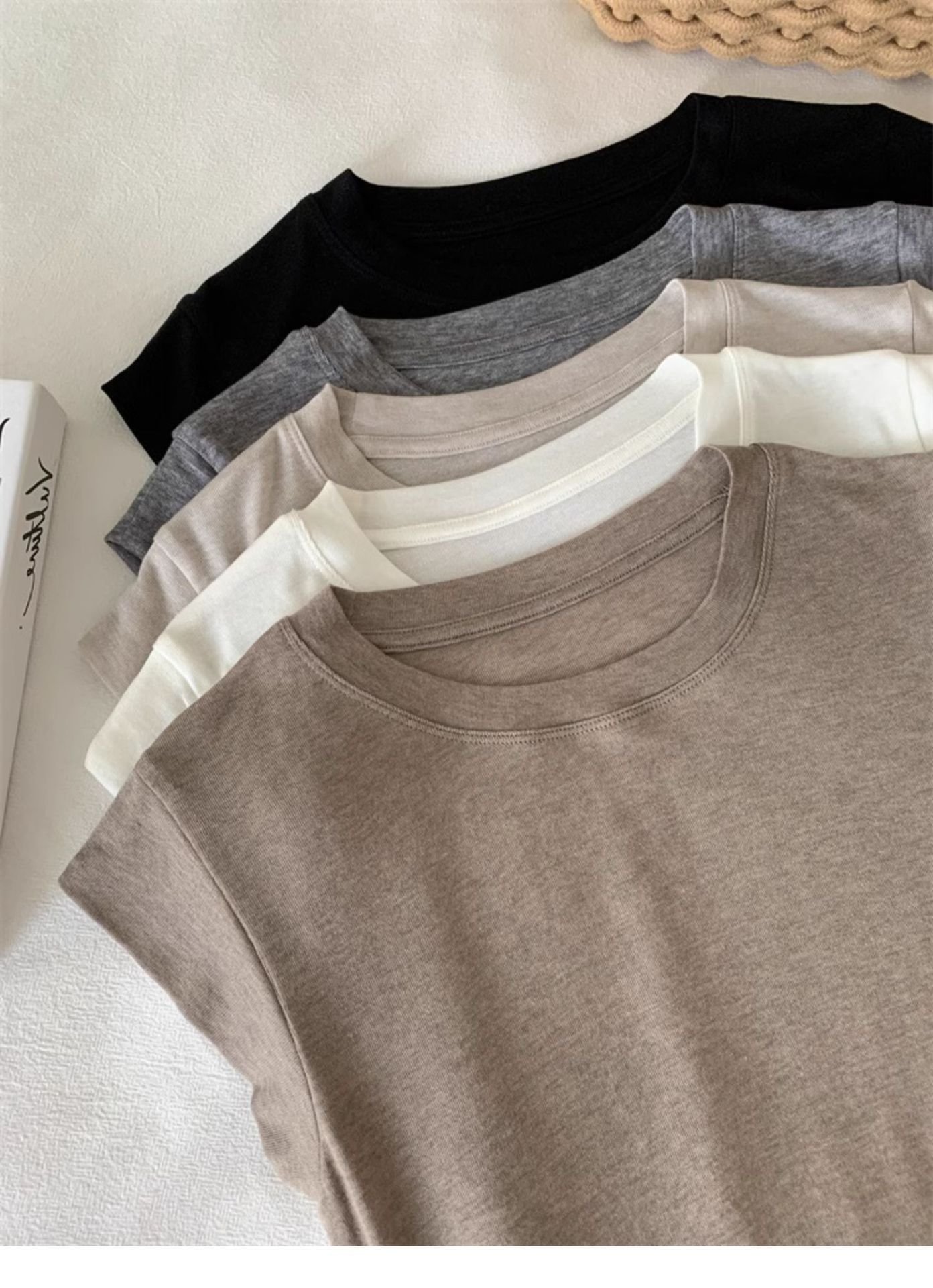 Vapetix S-XL Lightweight and Comfortable Pure Cotton Sleeveless Spaghetti Strap Tank Top for Women - 2024 Summer