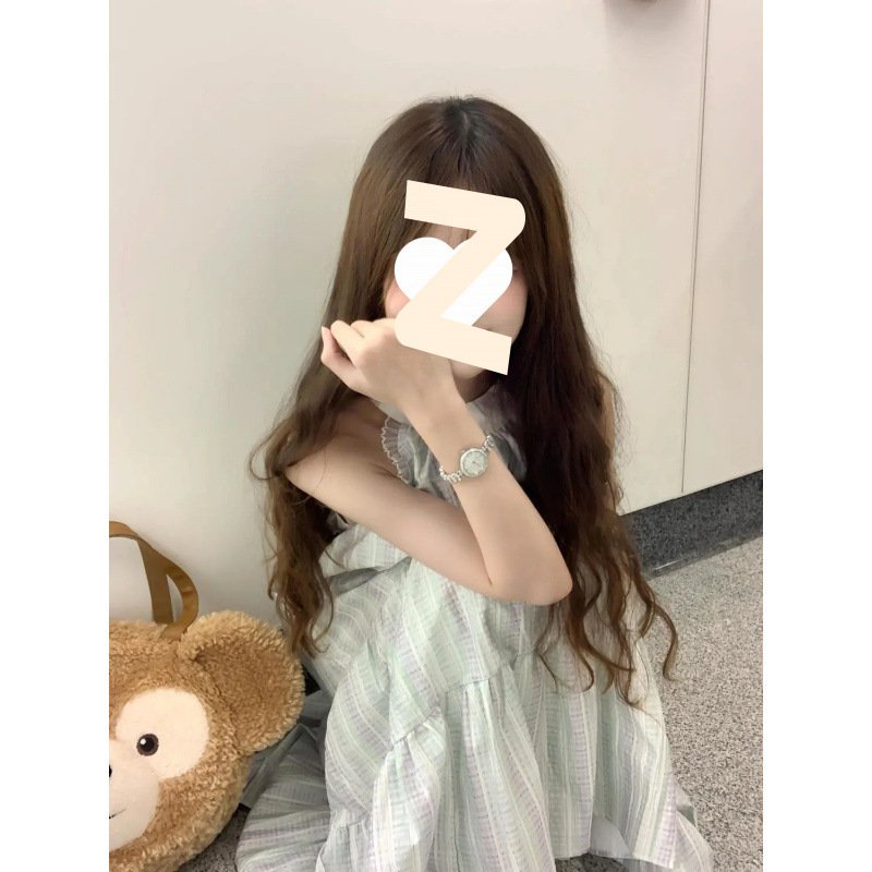 Vapetix S 【Suggest wearing under 90 pounds】-2XL 【Recommended for 125-140 lbs】 Academic-style fresh breeze 2025 seaside vacation gentle wind sleeveless dress princess waist-cinch – Bild 3