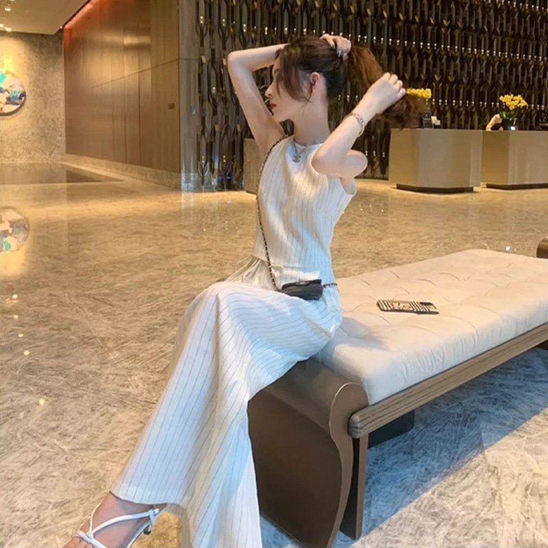 Vapetix S-2XL Ladies' 2025 Summer New Arrival High-End Style Casual Fashion Tank Top and Wide Leg Pants Set – Bild 3