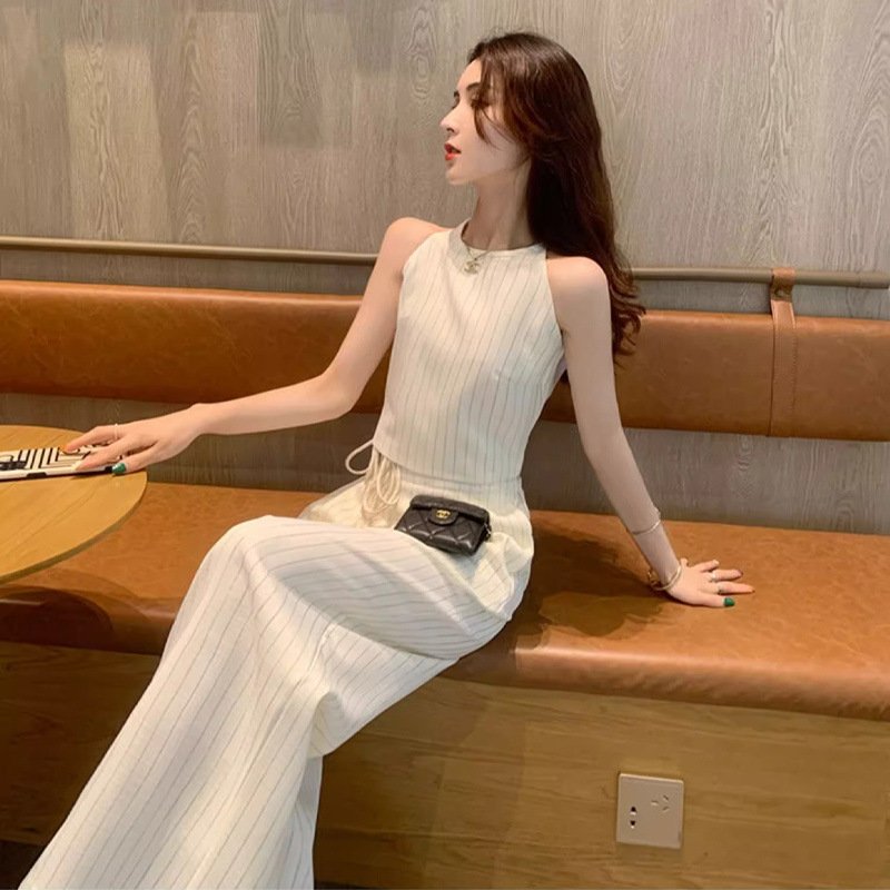 Vapetix S-2XL Ladies' 2025 Summer New Arrival High-End Style Casual Fashion Tank Top and Wide Leg Pants Set – Bild 4