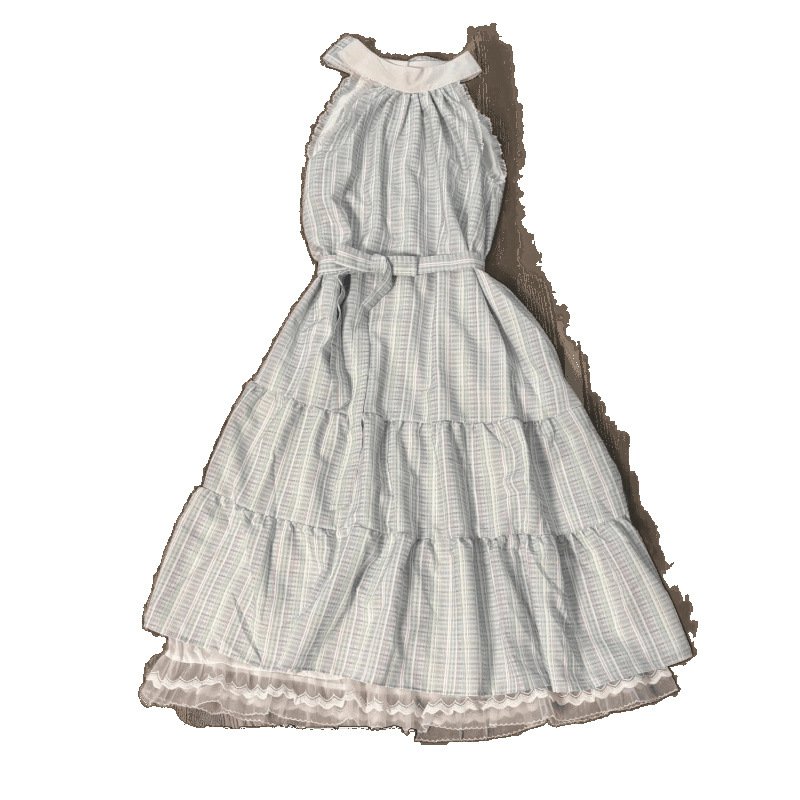 Vapetix S 【Suggest wearing under 90 pounds】-2XL 【Recommended for 125-140 lbs】 Academic-style fresh breeze 2025 seaside vacation gentle wind sleeveless dress princess waist-cinch – Bild 4