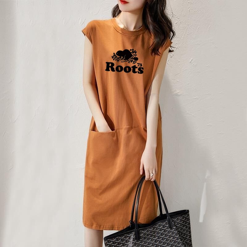 Vapetix S-4XL Cross-border foreign trade 2023 summer loose and slim solid color T-shirt dress women's Korean vers - 图片 2
