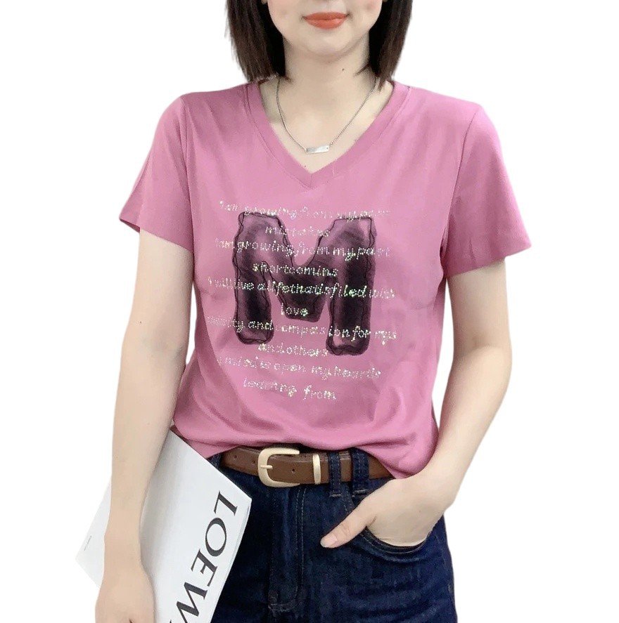 Vapetix S【Recommended 70-85 lbs】-XXXL【Suggested for 160-180 lbs】 80% positive review rate: Cotton Short-Sleeve T-Shirt for Women—Versatile, Slim-Fit Casual Base Top – Bild 4