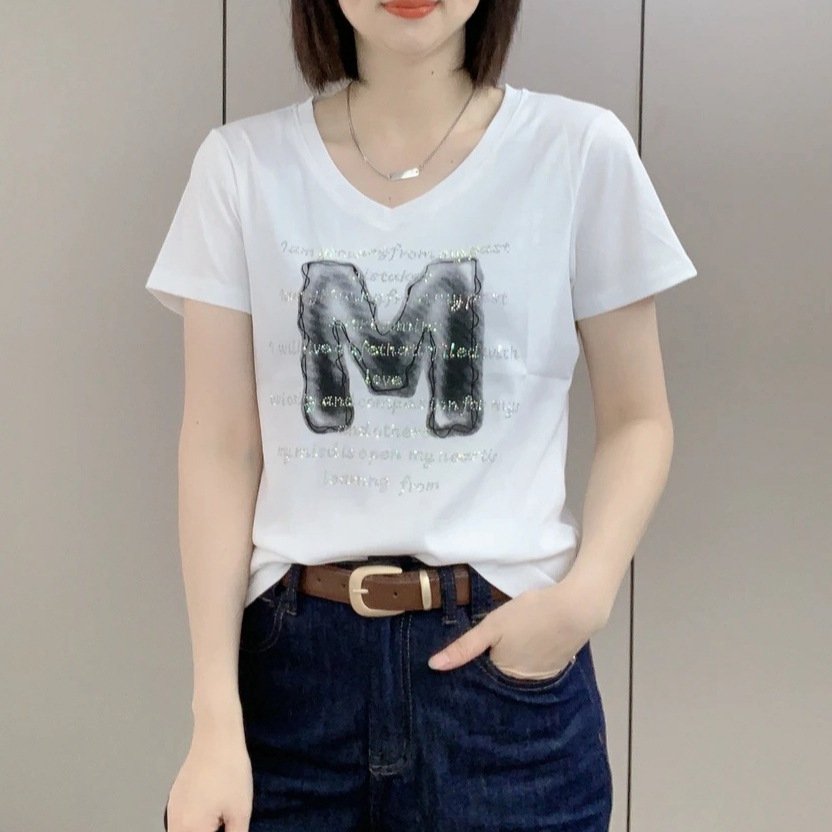Vapetix S【Recommended 70-85 lbs】-XXXL【Suggested for 160-180 lbs】 80% positive review rate: Cotton Short-Sleeve T-Shirt for Women—Versatile, Slim-Fit Casual Base Top – Bild 6