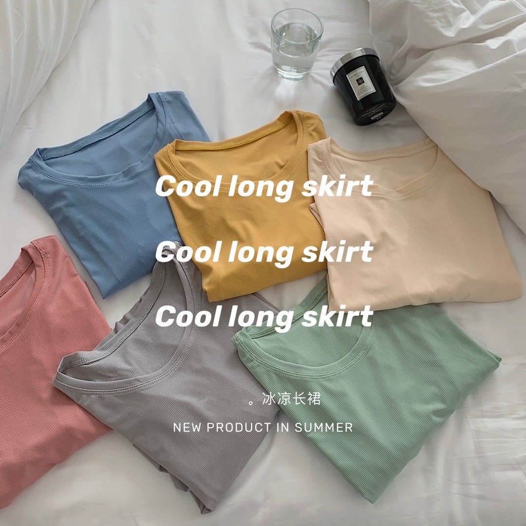 Vapetix Free Size-Free Size 2025 Summer New Chilled Silk Cool Dress with Drape, Fitted and Elegant One-piece Dress for Outerwea – Bild 4