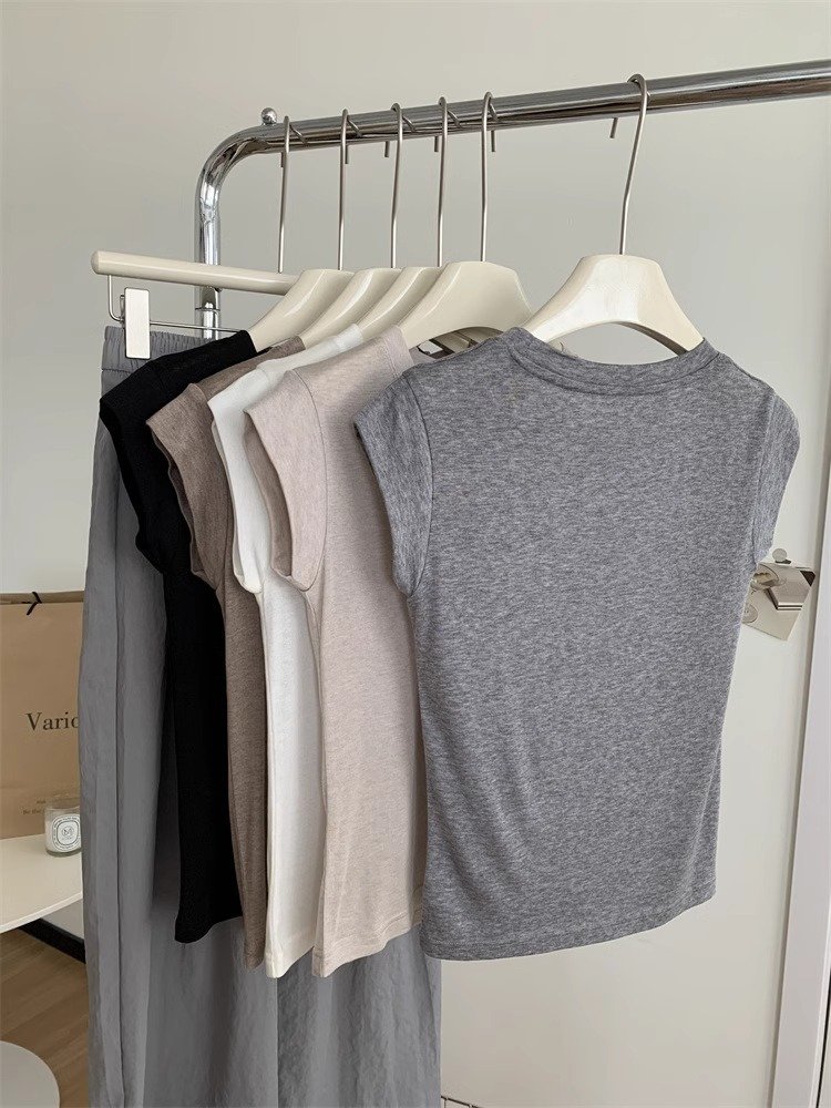 Vapetix S-XL Lightweight and Comfortable Pure Cotton Sleeveless Spaghetti Strap Tank Top for Women - 2024 Summer - 图片 4