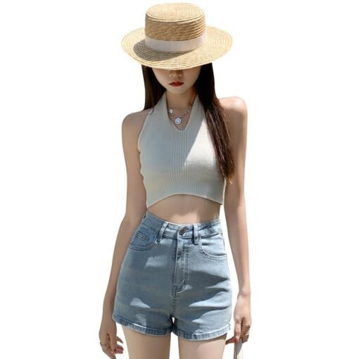 Vapetix XS-2XL  Light Blue High-Waisted Denim Short Skirts for Women - Summer Thin Version 2024 New Slimming Elasti – Bild 4
