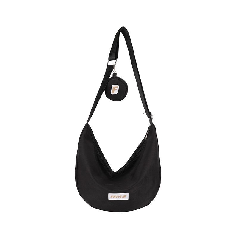 Vapetix Free Size-Free Size Korean-style large-capacity nylon single-shoulder bag, 2022 new design crossbody bag, underarm bag, - 图片 6