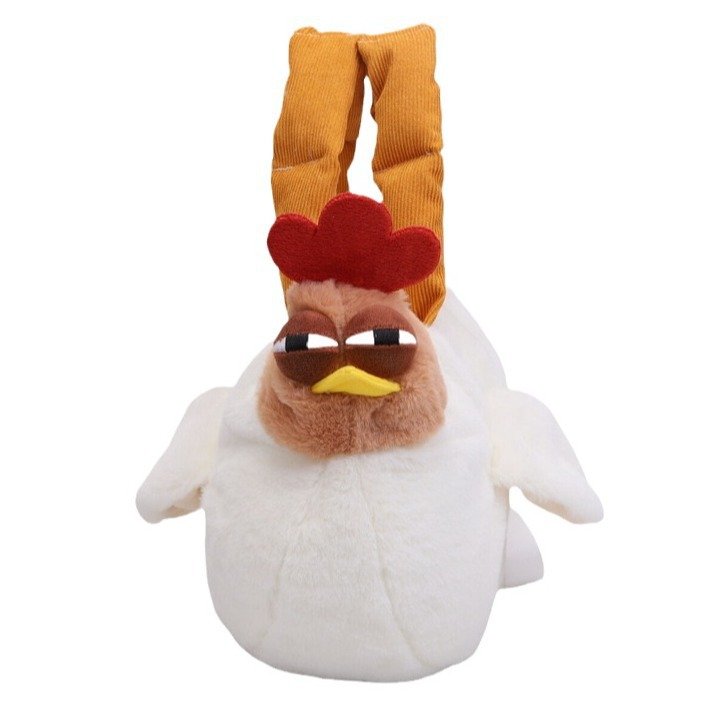 Vapetix Free Size-Free Size Portable Commuting Cute Soft Plush Ugly Cute Large Capacity Character Bag Same as Rooster Hot Selli - 图片 7