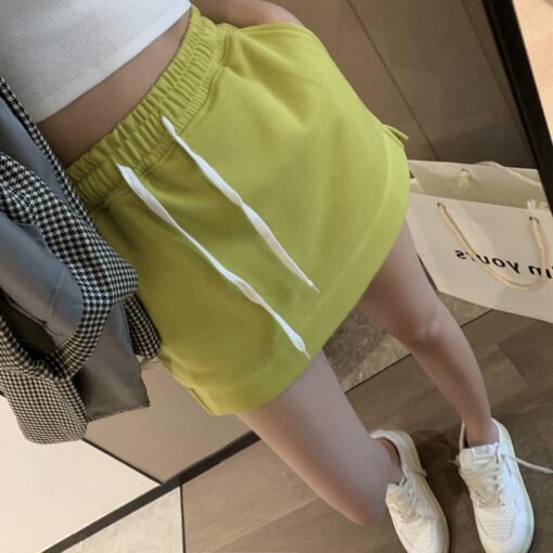 Vapetix S-2XL  Women's Shorts Skirt 2024 Summer New Sweet False Two-Piece Design Elastic Waist Versatile Skirt Sho – Bild 5