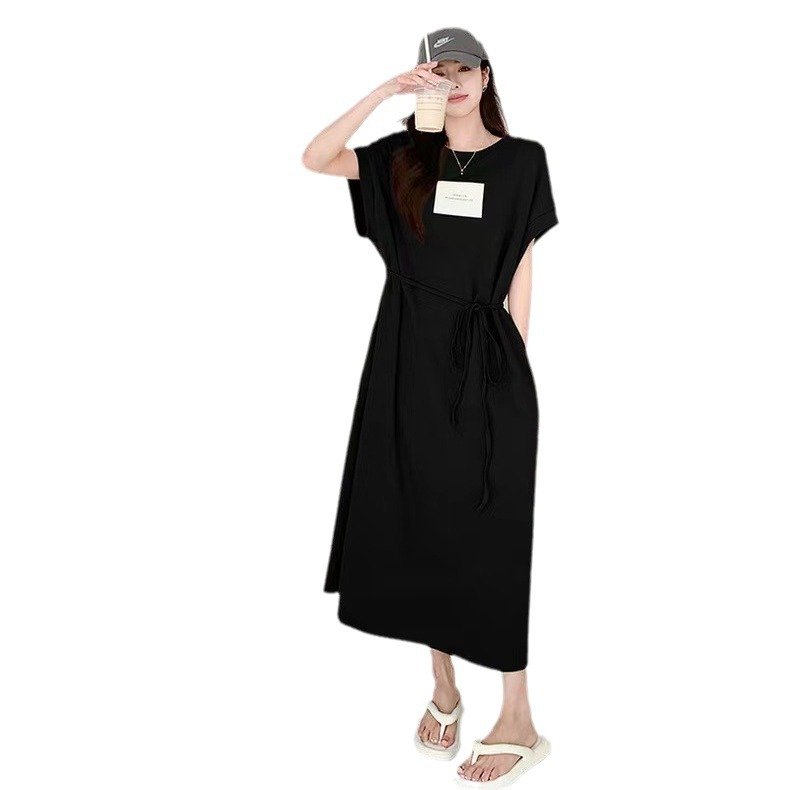 Vapetix M-4XL Amazon Korean Version Short Sleeve Wind Sleep Dress Summer Casual Long Dress Can Be Worn Outside Fa – Bild 3