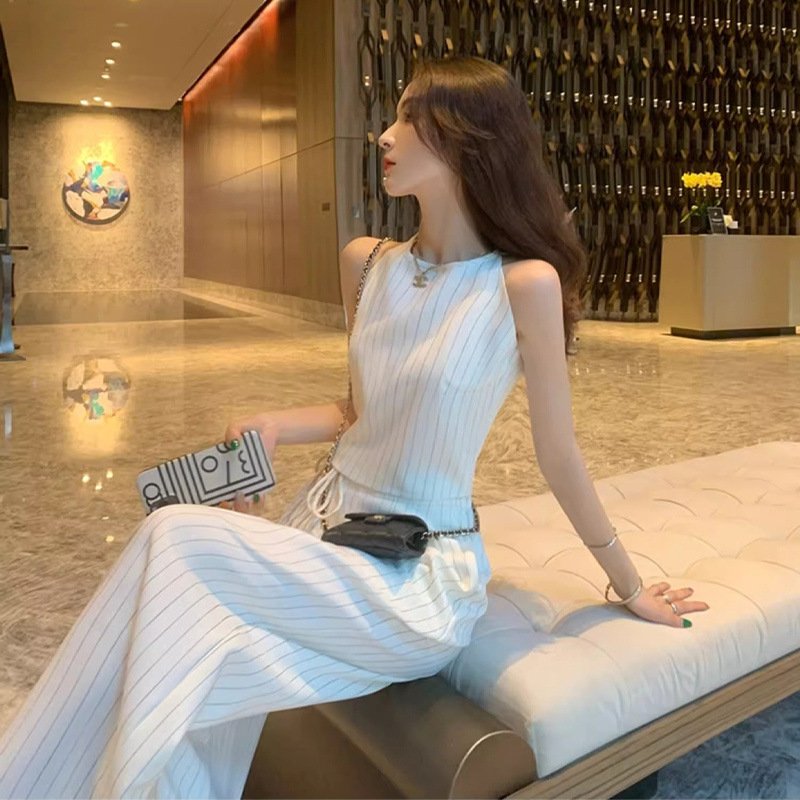 Vapetix S-2XL Ladies' 2025 Summer New Arrival High-End Style Casual Fashion Tank Top and Wide Leg Pants Set – Bild 7