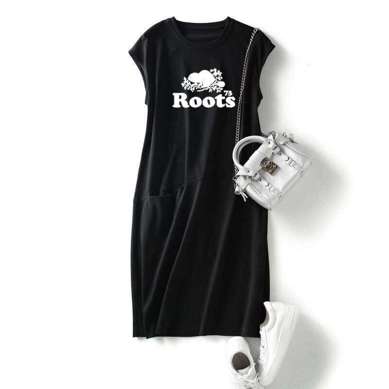 Vapetix S-4XL Cross-border foreign trade 2023 summer loose and slim solid color T-shirt dress women's Korean vers - 图片 6