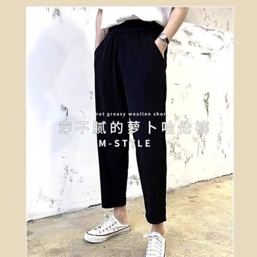 Vapetix L-6XL  Lose weight loose casual nine-part radish pants for summer pear-shaped body plus size women slimmin – Bild 3