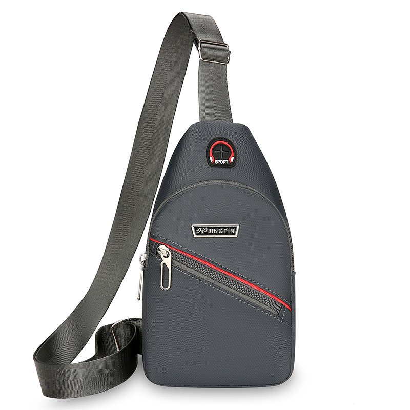 Vapetix Free Size-Free Size New Leisure Chest Bag for Men Korean Version Sports Men Diagonal Bag Single Shoulder Bag Small Back – Bild 5