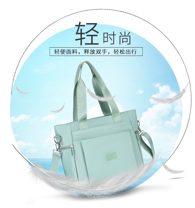 Vapetix Free Size-Free Size New Nylon Single Strap Bag Large Capacity Portable Commute Women's Bag Simple Lady Leisure Travel H – Bild 5