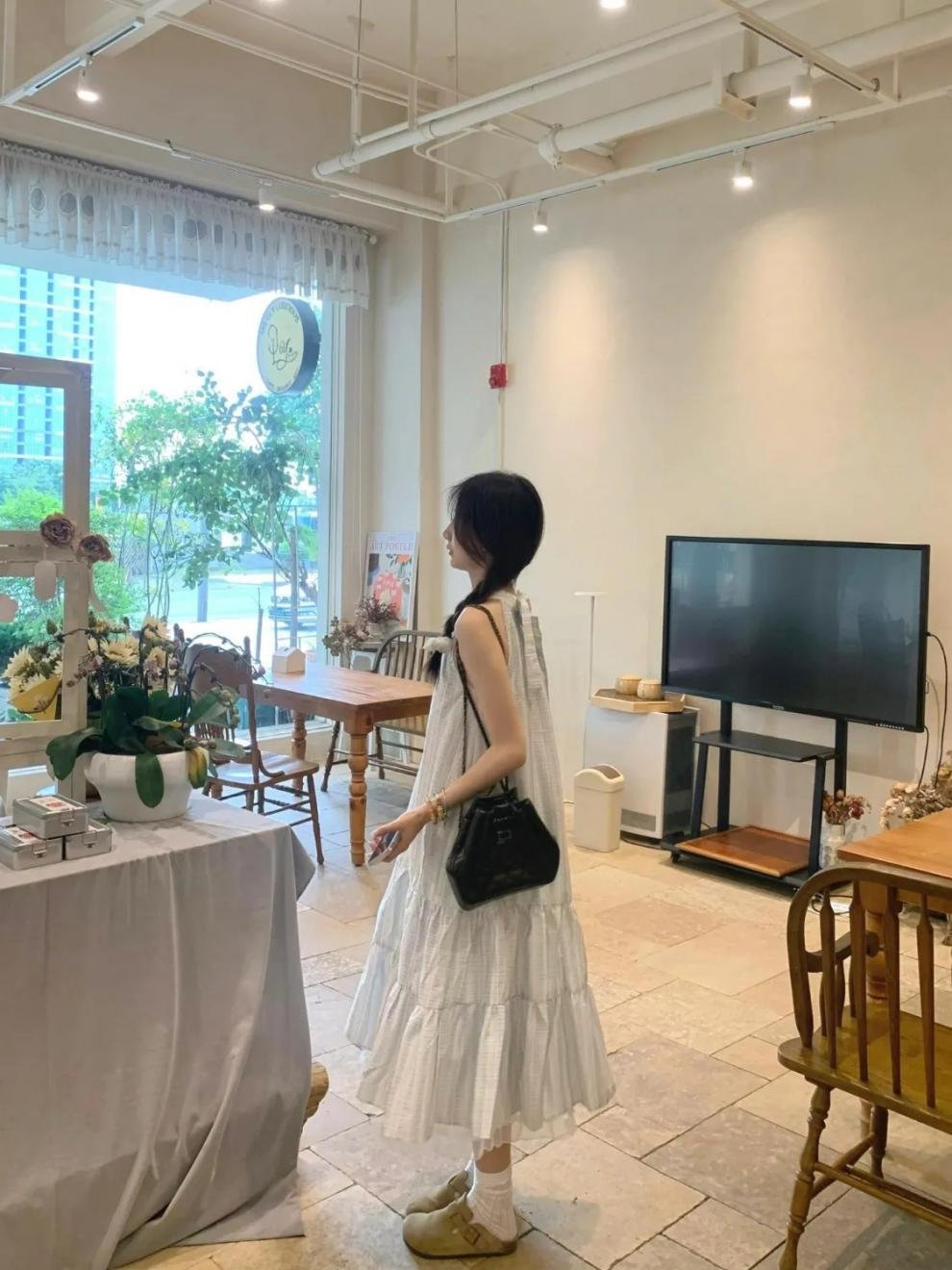 Vapetix S 【Suggest wearing under 90 pounds】-2XL 【Recommended for 125-140 lbs】 Academic-style fresh breeze 2025 seaside vacation gentle wind sleeveless dress princess waist-cinch – Bild 5