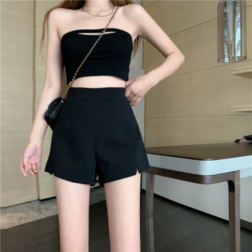 Vapetix S-5XL  Casual Trendy High-Waisted Slimming Wide Leg Shorts for Women - Spring and Autumn Season - 2023 New – Bild 5