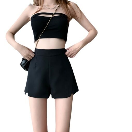 Vapetix S-5XL  Casual Trendy High-Waisted Slimming Wide Leg Shorts for Women - Spring and Autumn Season - 2023 New – Bild 6