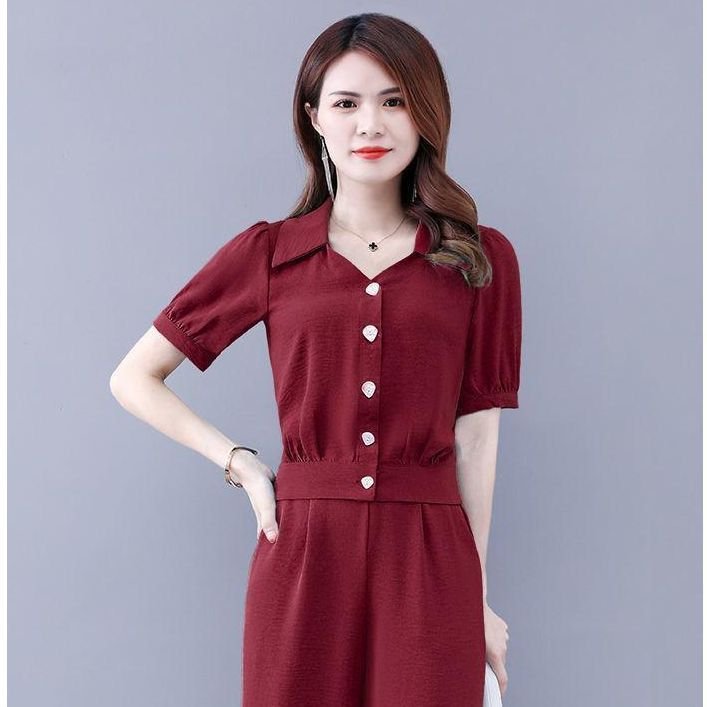 Vapetix M-4XL This year's popular women's summer fashion western temperament youthful goddess style two-piece set – Bild 5