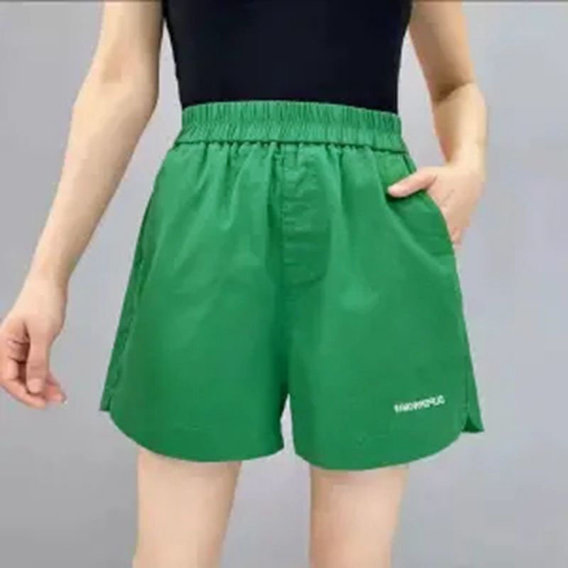 Vapetix M-4XL Plus-size women's loose and slimming wide-leg summer new style high-waisted exercise outer embroide – Bild 5