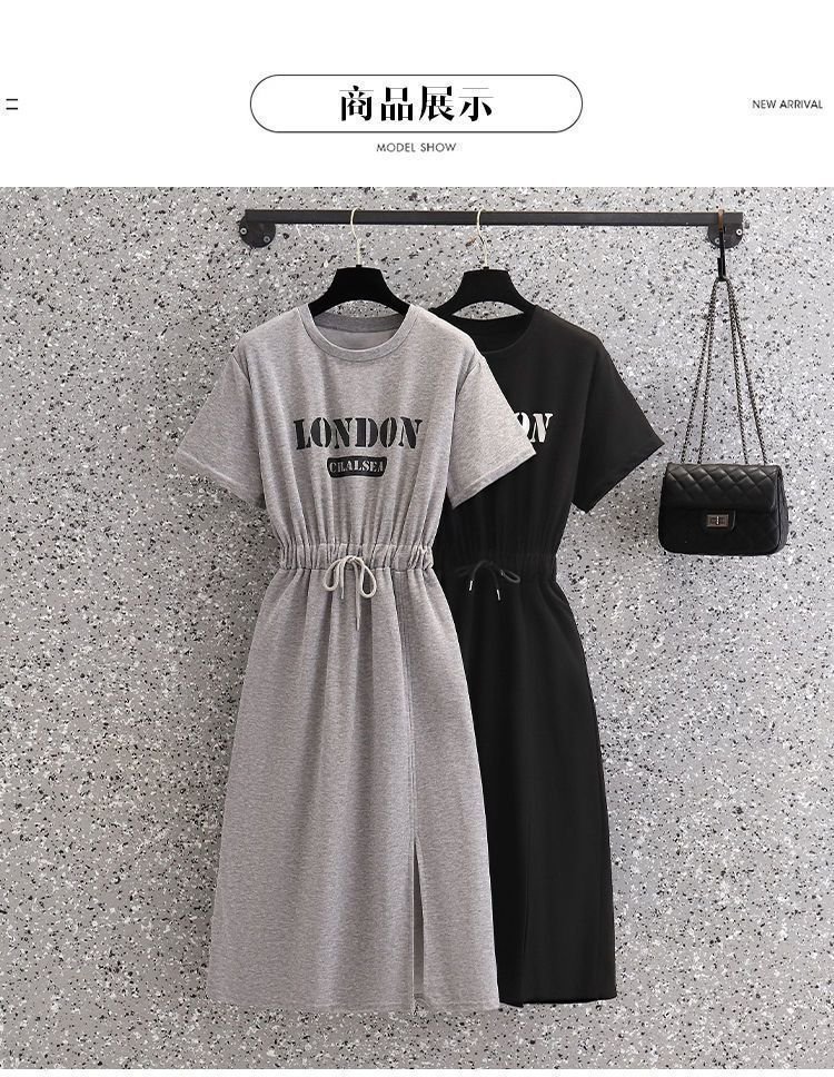 Vapetix M size recommended 80-115 pounds-The 4XL size is recommended for 250-300 pounds. Summer Dress for Plus Size Women 300 Pounds Fashionable and Versatile 260 Elegant and Conceals Stom – Bild 5