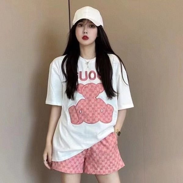 Vapetix M-XXXL Ladies' Summer Casual Sportswear Set Trendy and Stylish Short Shorts Two-Piece Outfit – Bild 7