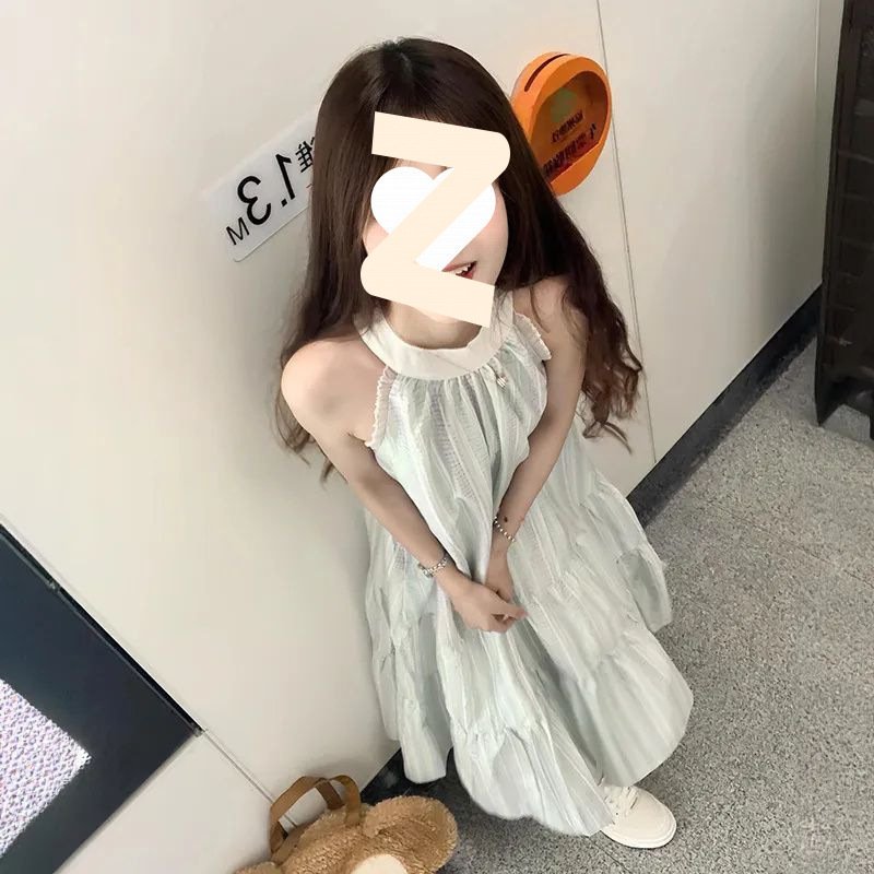 Vapetix S 【Suggest wearing under 90 pounds】-2XL 【Recommended for 125-140 lbs】 Academic-style fresh breeze 2025 seaside vacation gentle wind sleeveless dress princess waist-cinch – Bild 8