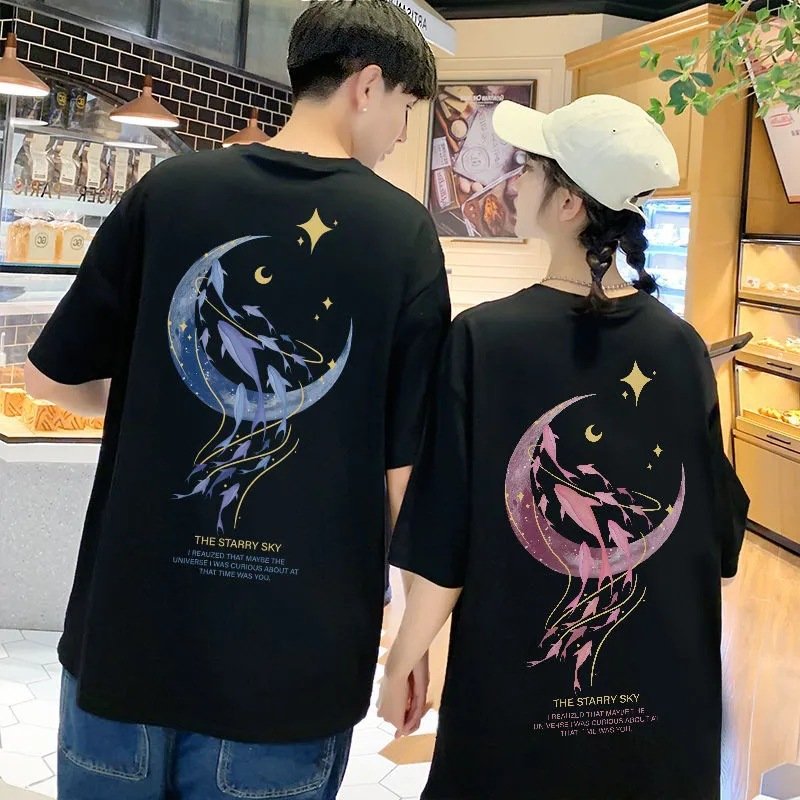 Vapetix M-XXL Cartoon Short-Sleeve T-Shirt Women Summer New Arrival Korean Women's Loose Student Couple Clothes W - 图片 6