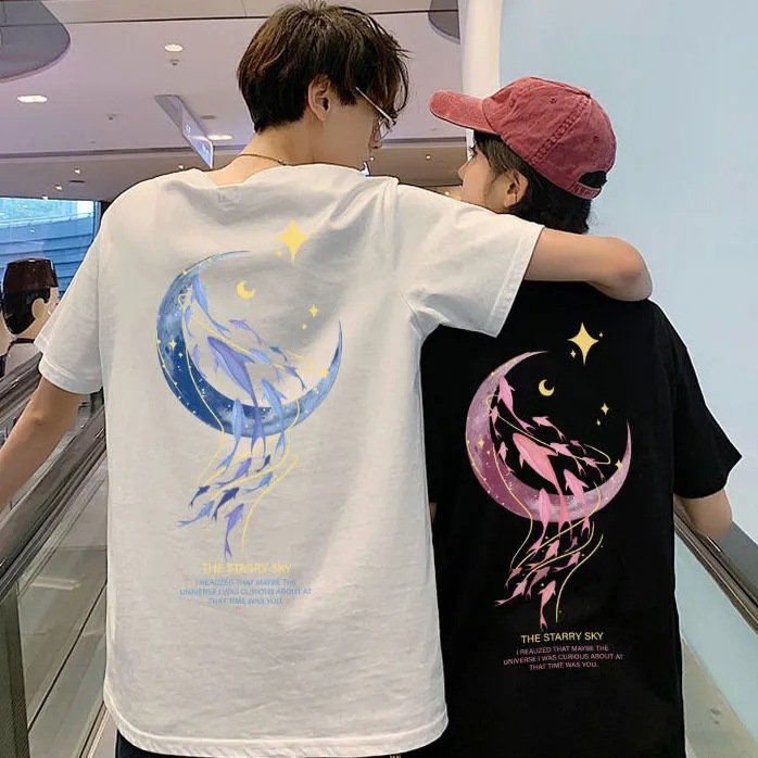 Vapetix M-XXL Cartoon Short-Sleeve T-Shirt Women Summer New Arrival Korean Women's Loose Student Couple Clothes W - 图片 7