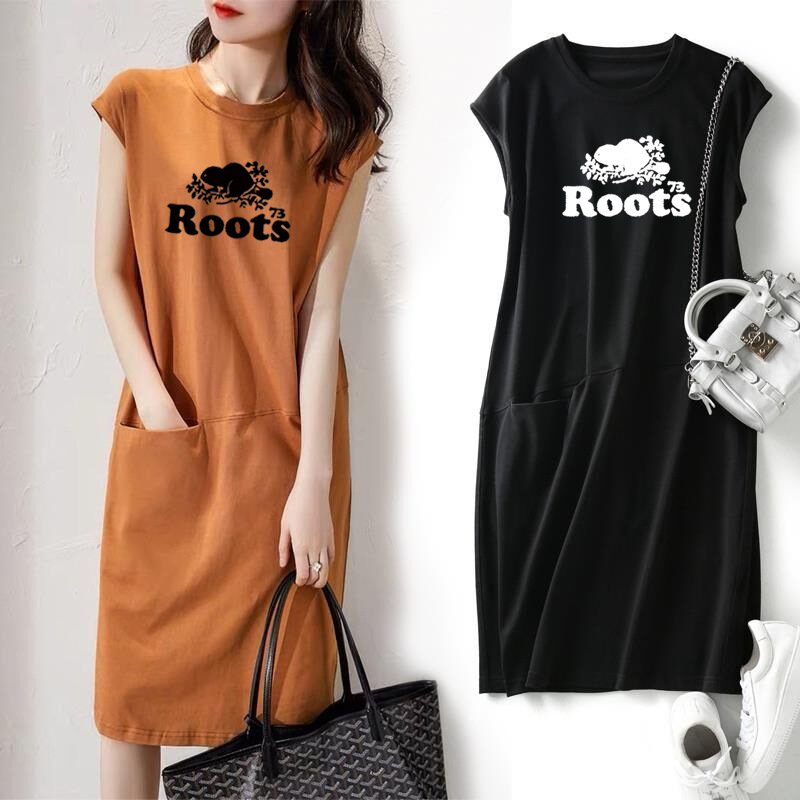 Vapetix S-4XL Cross-border foreign trade 2023 summer loose and slim solid color T-shirt dress women's Korean vers - 图片 9