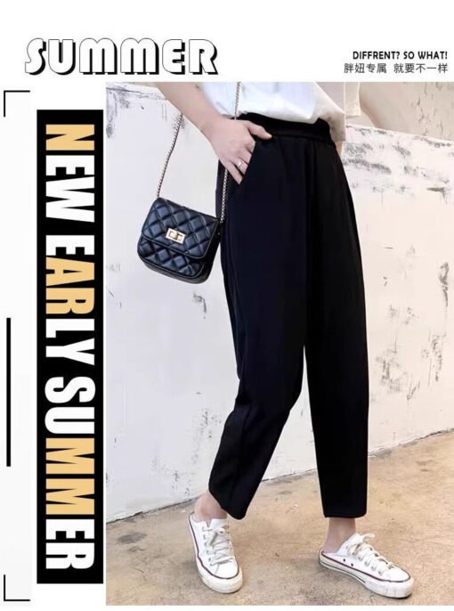 Vapetix L-6XL  Lose weight loose casual nine-part radish pants for summer pear-shaped body plus size women slimmin – Bild 9