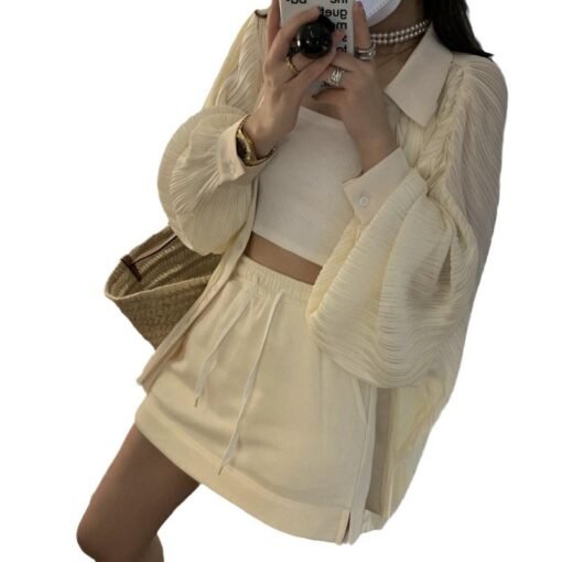 Vapetix S-2XL  Women's Shorts Skirt 2024 Summer New Sweet False Two-Piece Design Elastic Waist Versatile Skirt Sho – Bild 9
