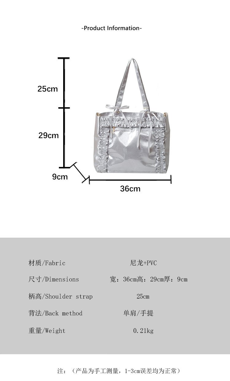 Vapetix Free Size-Free Size High-value 2025 new fashionable versatile anime-style girls' cute ribbon bow transparent badge pain - 图片 9