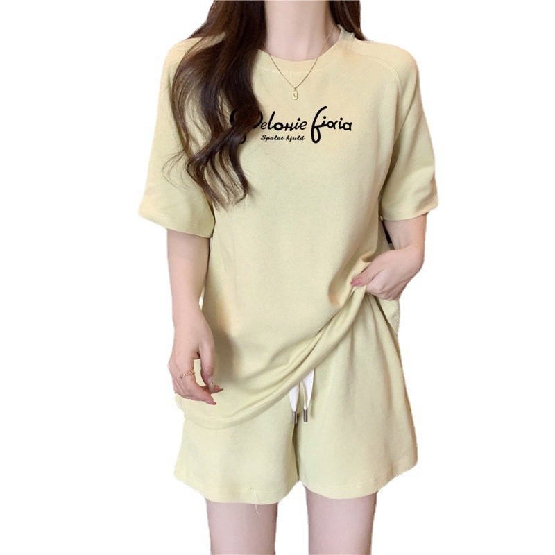 Vapetix M-3XL Casual Fashion Set for Women - Summer Thin Loose Trendy Versatile Hong Kong Style Sports Short Slee – Bild 8