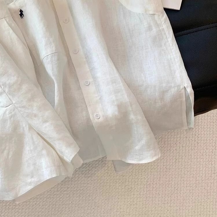 Vapetix M 70-95-2XL 126-140 Lao Qian Windy Casual Linen Set for Women - Summer Thin Breathable Polo Neck Sleeveless Shirt and S – Bild 9