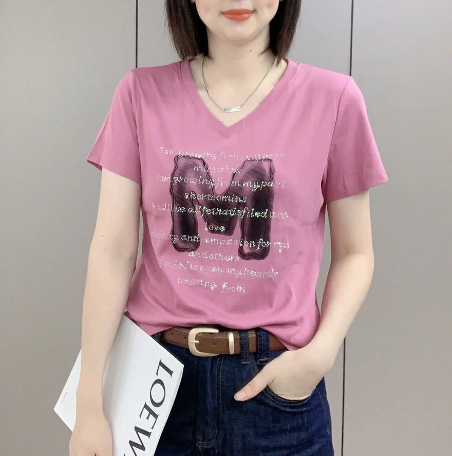 Vapetix S【Recommended 70-85 lbs】-XXXL【Suggested for 160-180 lbs】 80% positive review rate: Cotton Short-Sleeve T-Shirt for Women—Versatile, Slim-Fit Casual Base Top – Bild 9