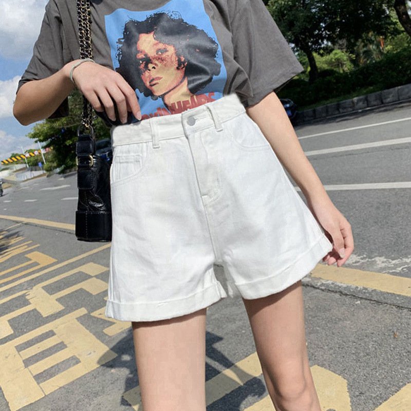 Vapetix S-2XL Women's High-Waisted Slim Summer Jeans, Chic Korean Style Loose Fit, Versatile and Slimming, Casual - 图片 8