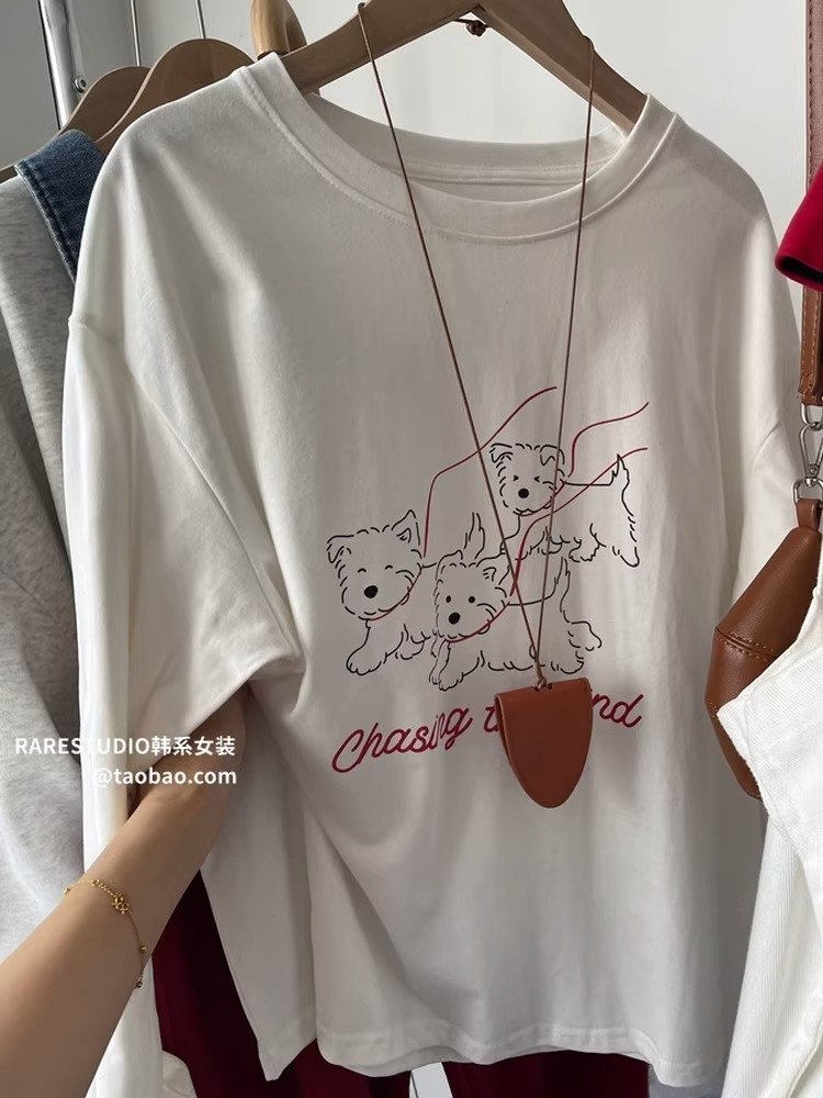 Vapetix S-3XL Korean Foreign Trade: 21-Count Pure Cotton - 210g 100% Cotton Autumn Long-Sleeve T-Shirt for Women, – Bild 6